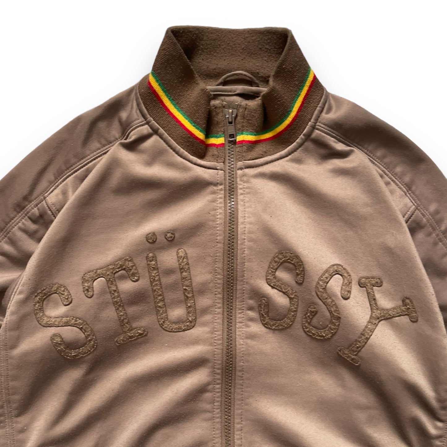 2000's Stussy Rasta Track Jacket (M)