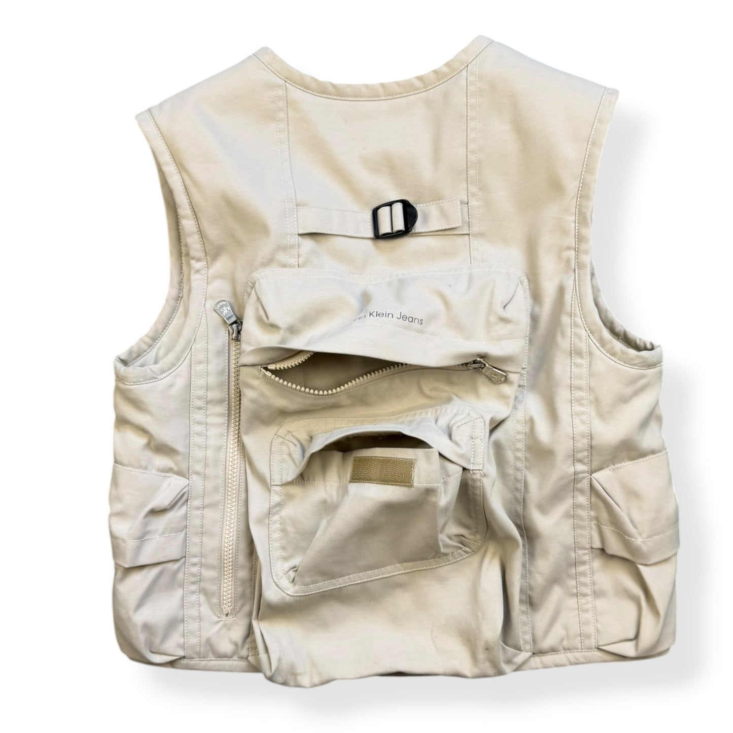 2000's Calvin Klein Integrated Backpack Cargo Jacket (XS)