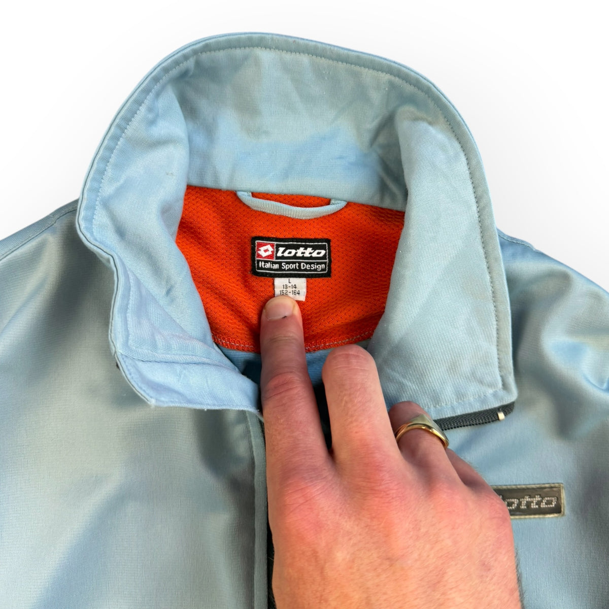 1990's Lotto Expandable Sleeve Track Jacket (S)