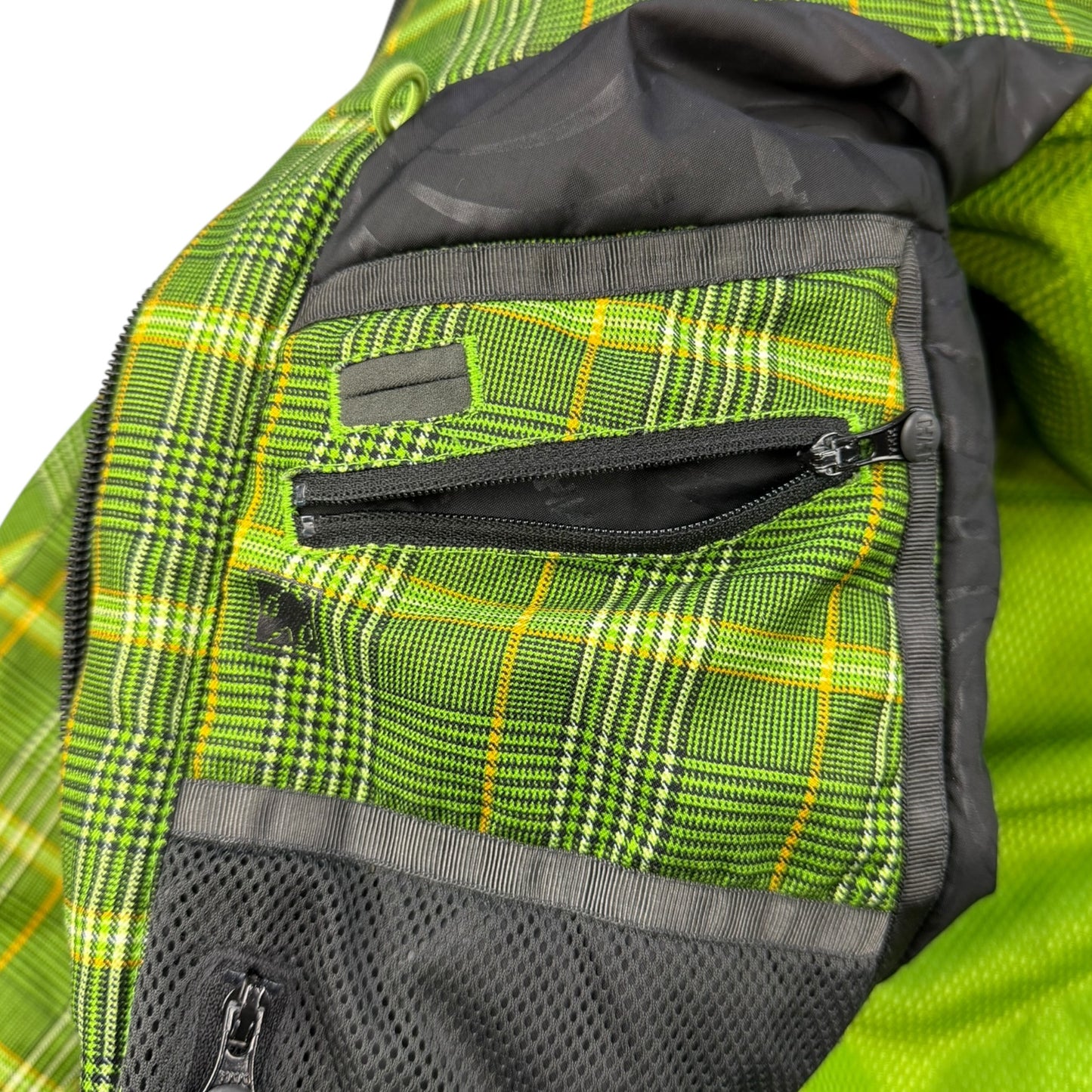 2000's Helly Hansen Plaid Asymmetric Zip Jacket (L)