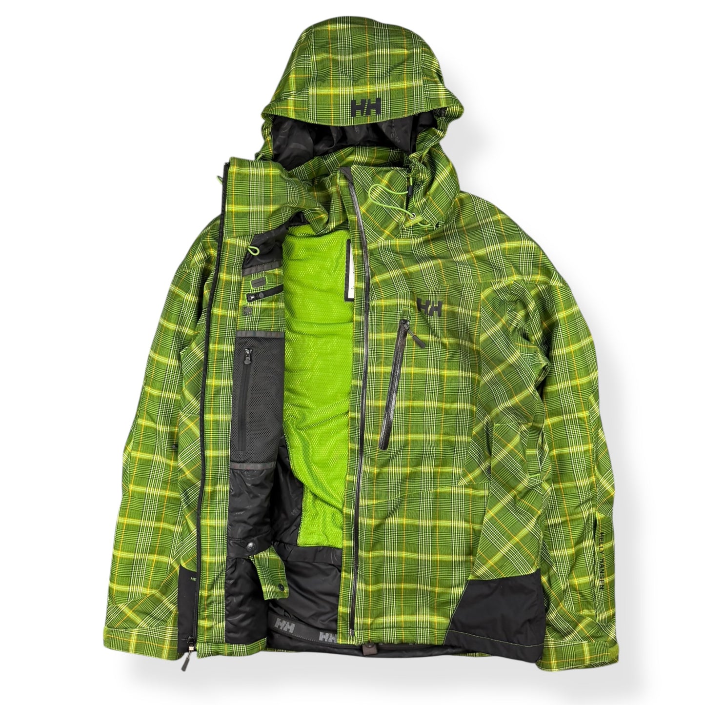 2000's Helly Hansen Plaid Asymmetric Zip Jacket (L)