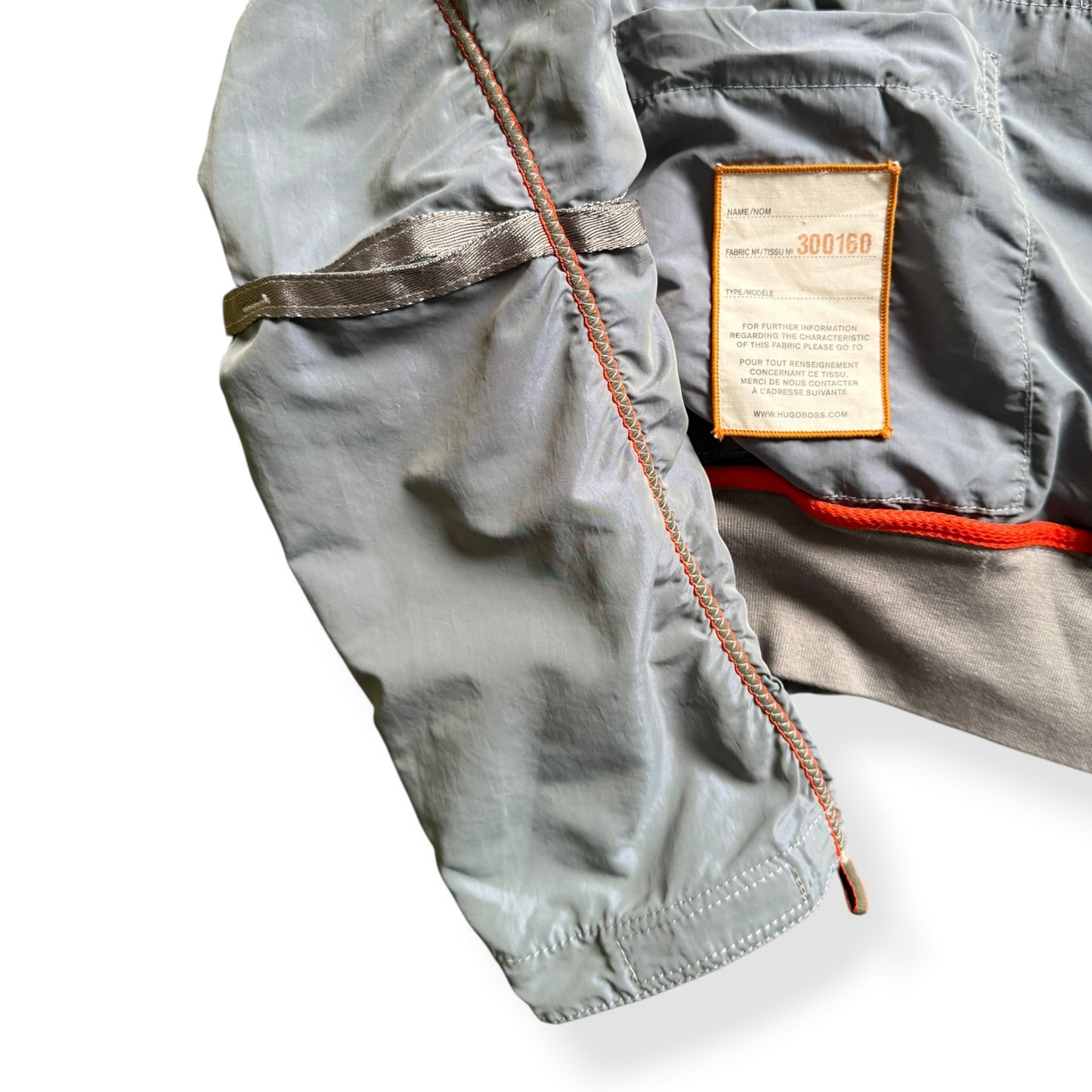 2000's Hugo Boss 'Orange' Iridescent Nylon Bomber (M)