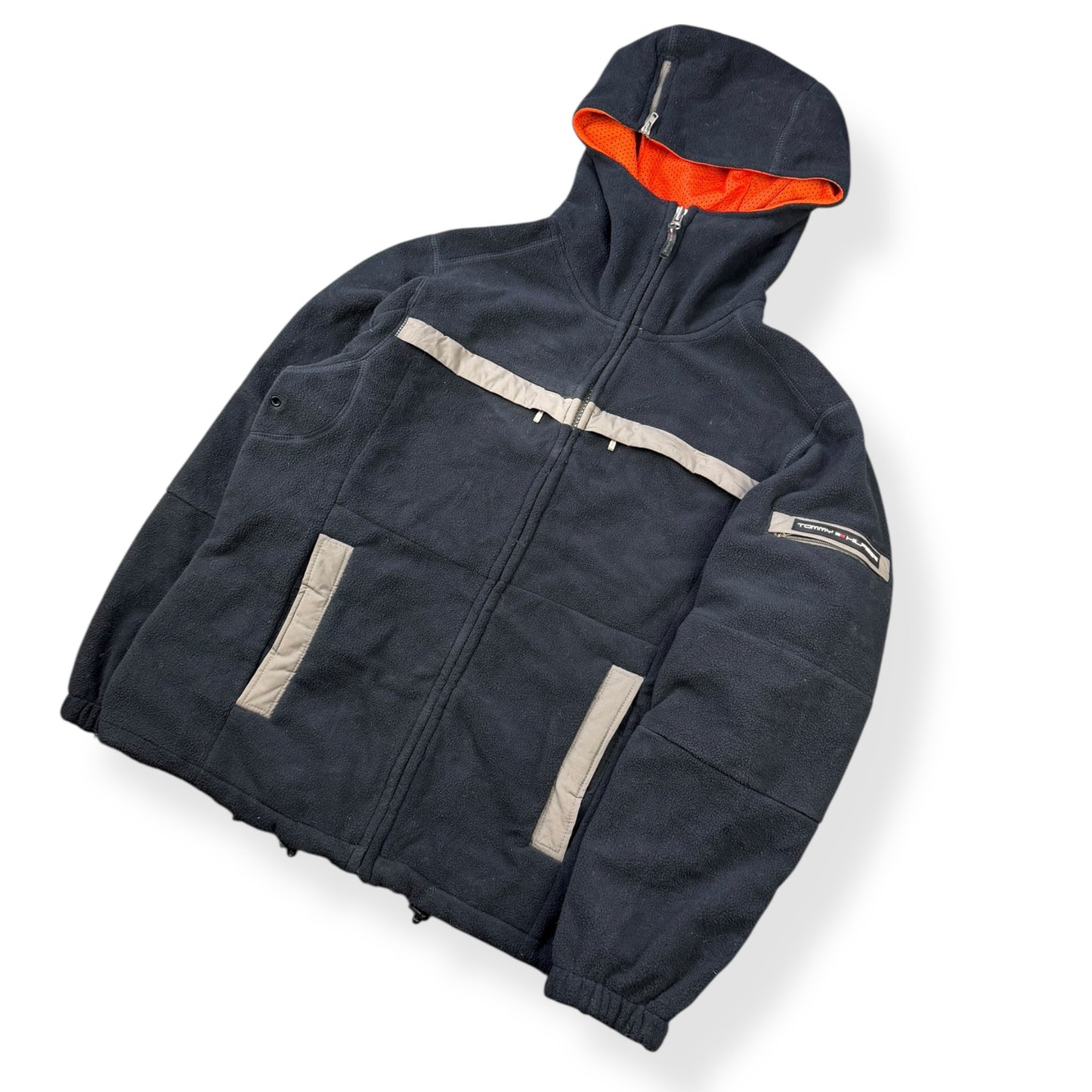 2000's Tommy Hilfiger Panelled Fleece Jacket (L)