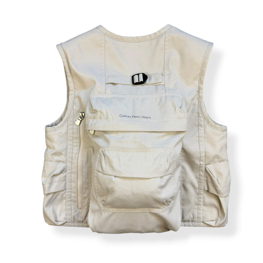 2000's Calvin Klein Integrated Backpack Cargo Jacket (XS)