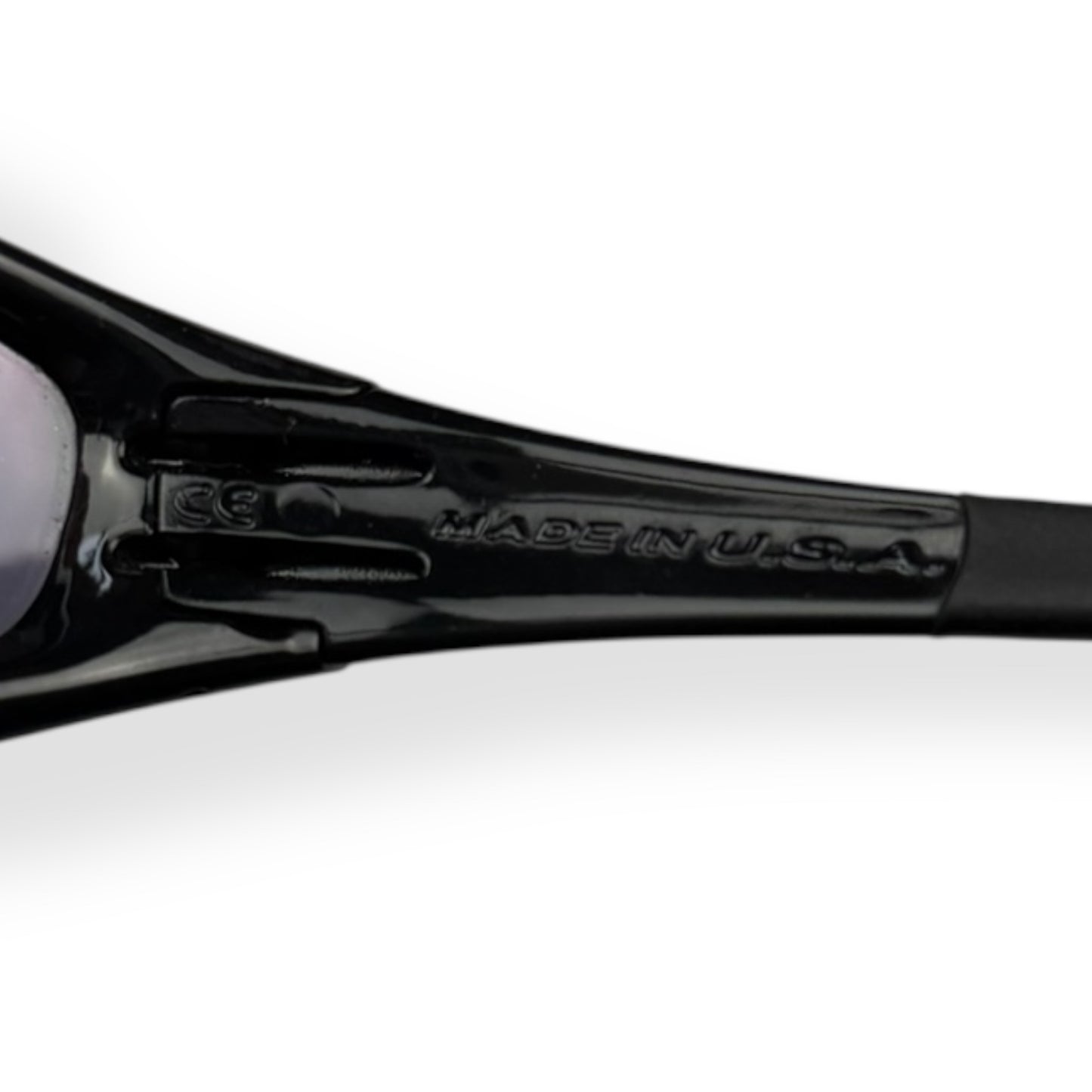 1999 Oakley Straight Jacket Jet Black Emerald Flames/Emerald Lens Sunglasses