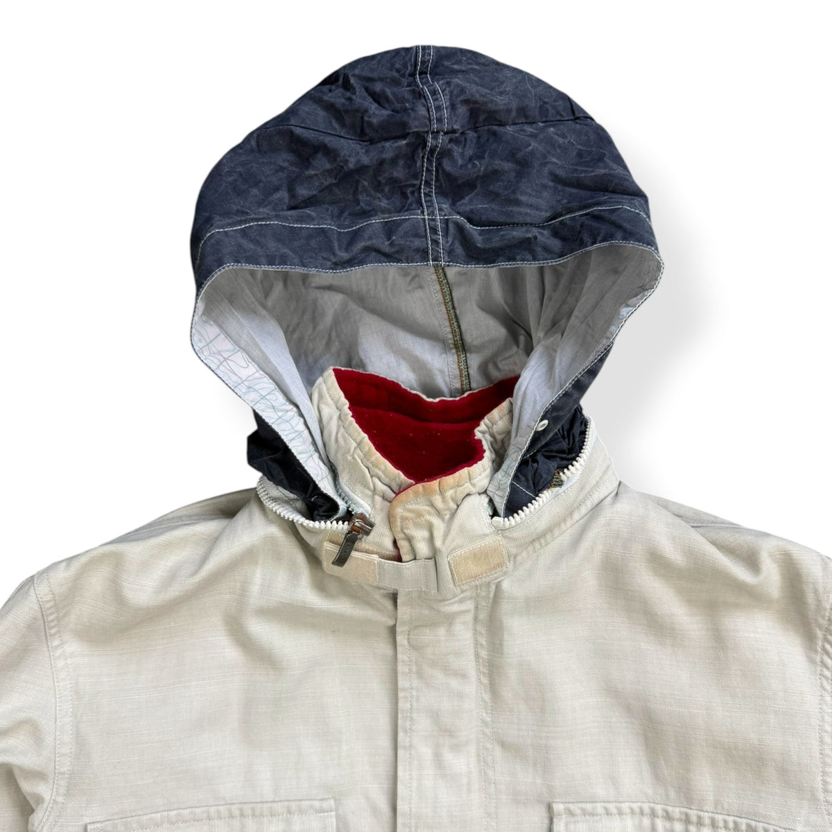 2000's Maharishi Waxed Linen Embroidered Jacket (L)