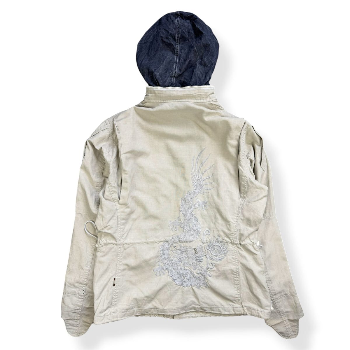2000's Maharishi Waxed Linen Embroidered Jacket (L)