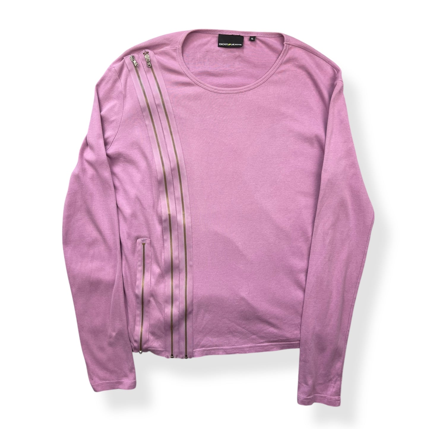 2000's DKNY Jeans Multizip Long Sleeve (XL)