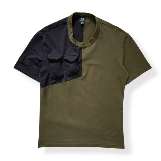 1990's Cyberdog Panelled Cargo Pocket T-Shirt (M)
