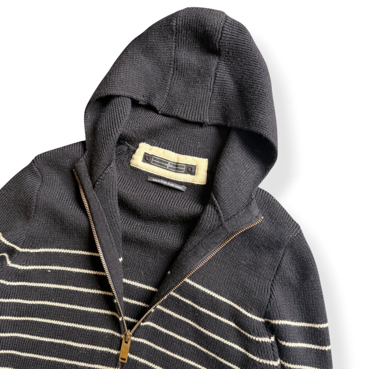 AW2007 Stone Island Denims Striped Knit Jumper (M)