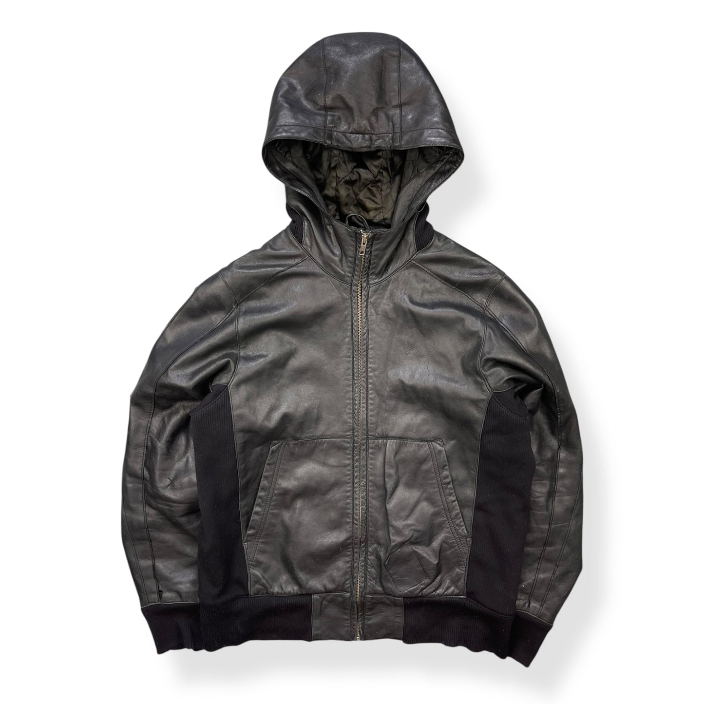 2000's Puma Limited Edition Hooded Lambskin Jacket (L)