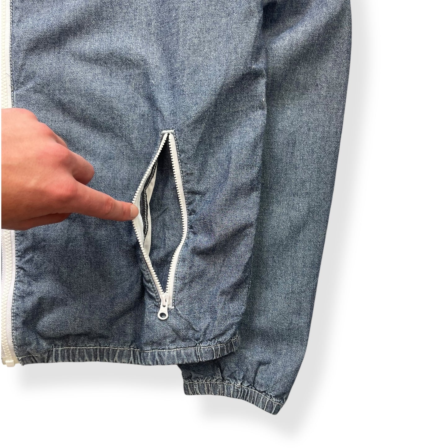 Puma Lightweight Denim Hooded Jacket (M)