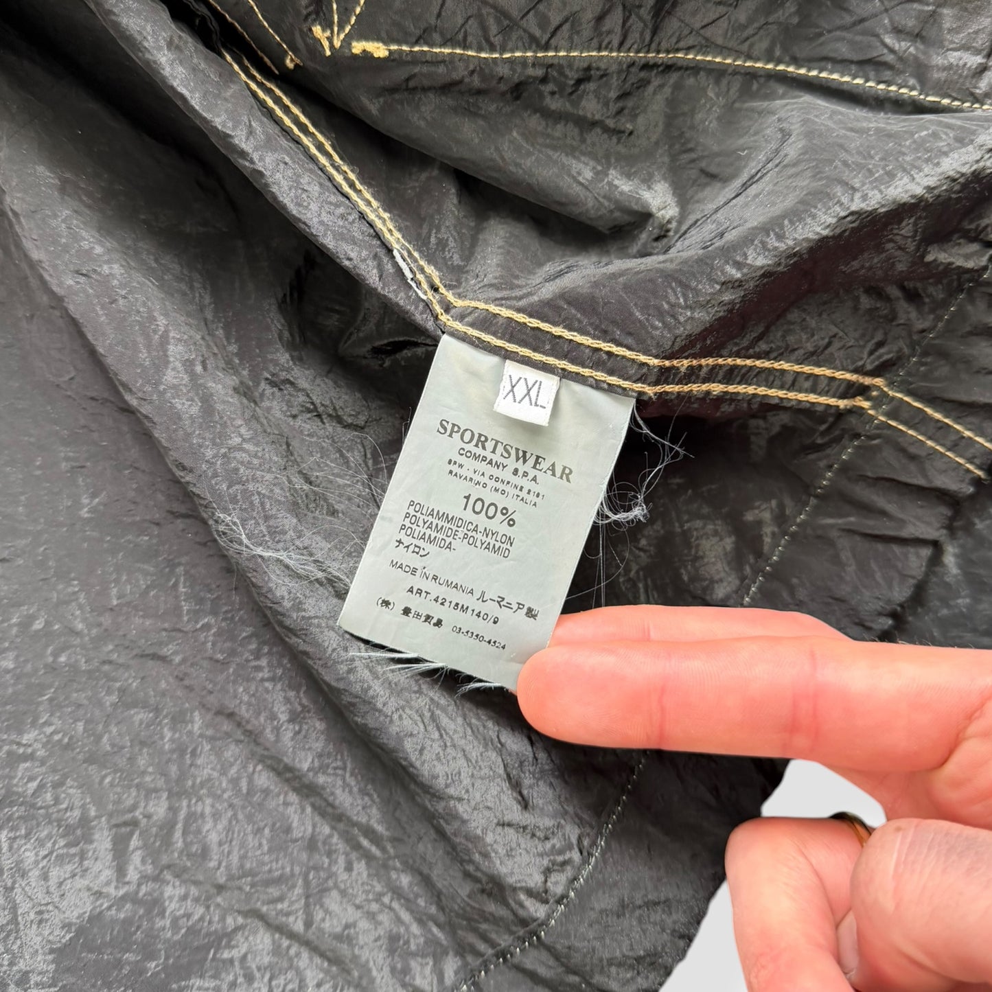 SS2005 Stone Island Nylon Metal Shimmer Jacket (XXL)
