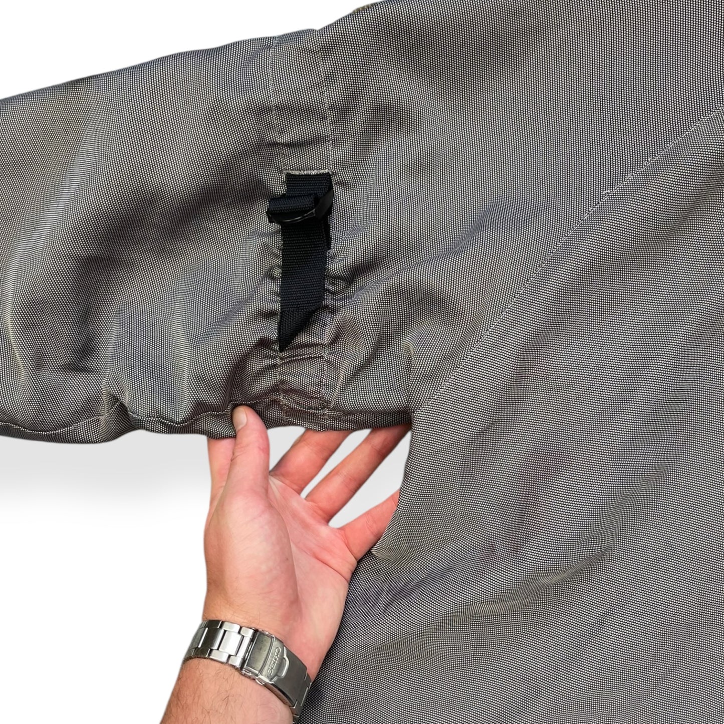 2000's New Balance Iridescent Asymmetric Cargo Pocket Jacket (L)