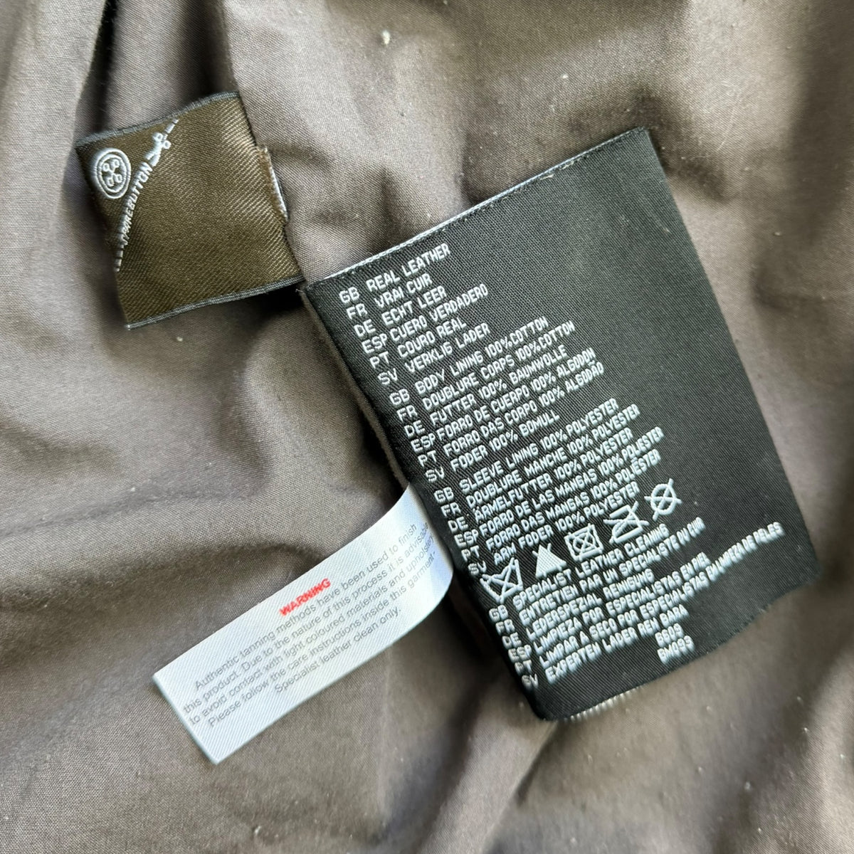 2000's Bench Asymmetric Zip Leather Jacket (L)