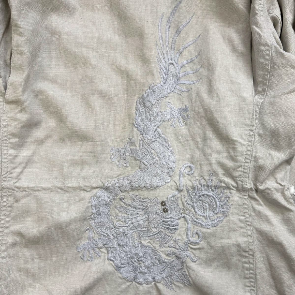 2000's Maharishi Waxed Linen Embroidered Jacket (L)