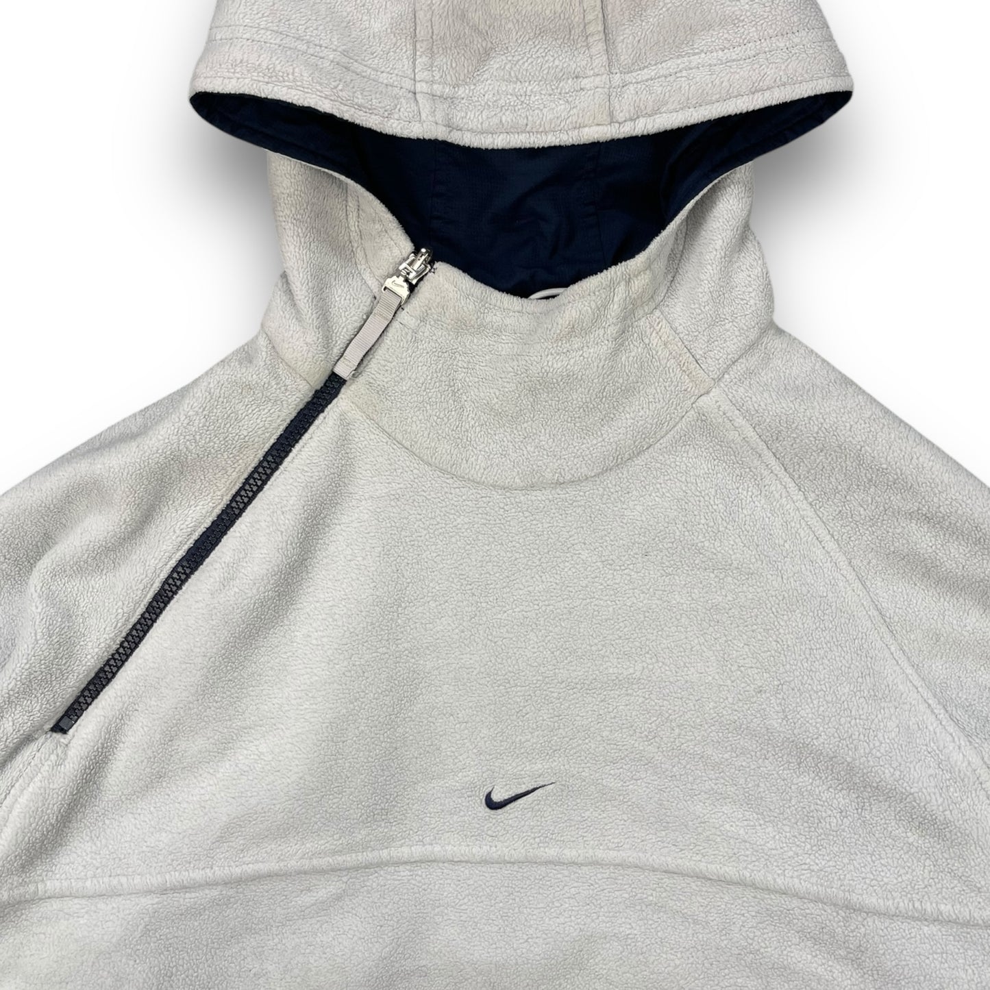 2000's Nike Reversible Asymmetric Zip Fleece Jacket (L)