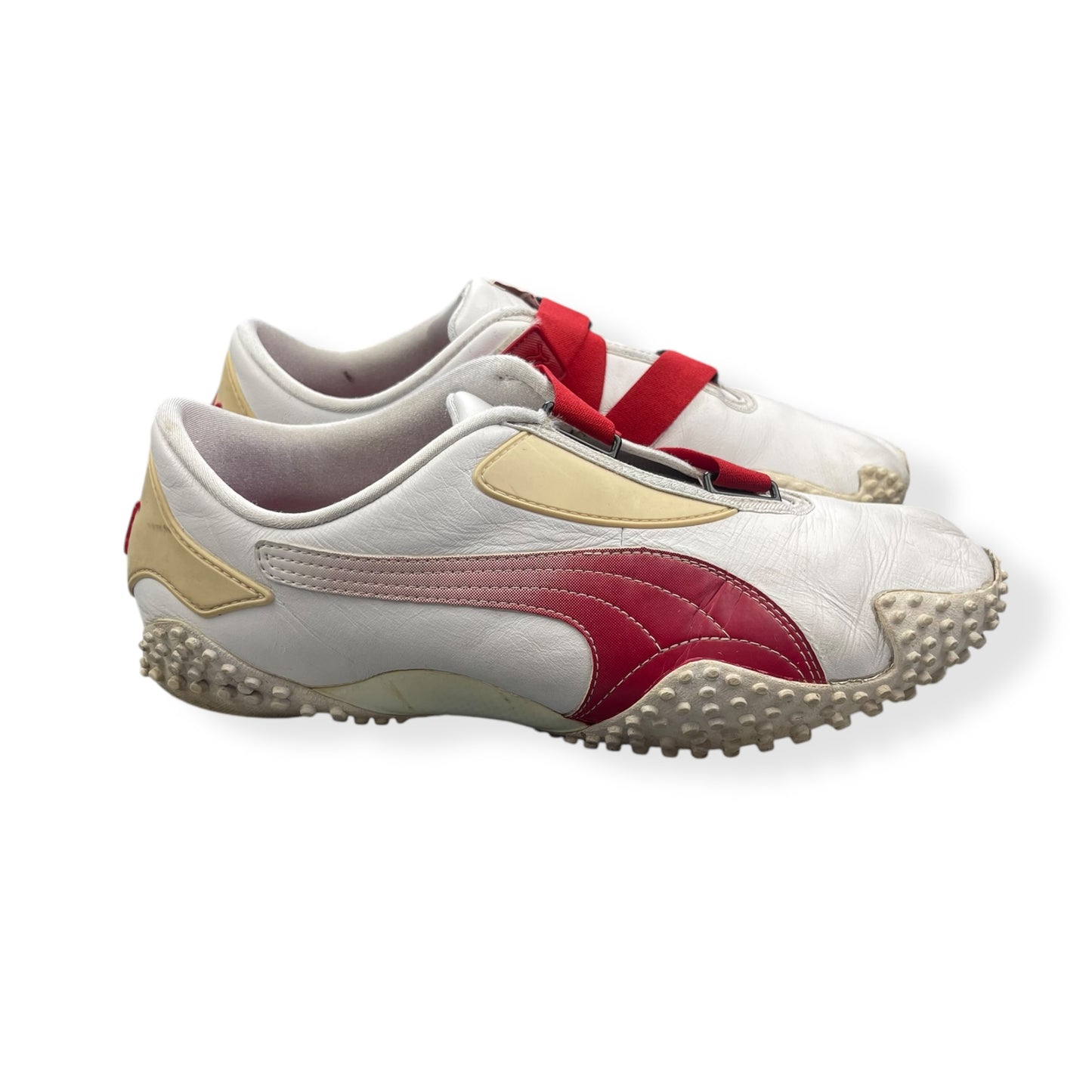 2000's Puma Mostro Leather Fade White/Red (UK10)