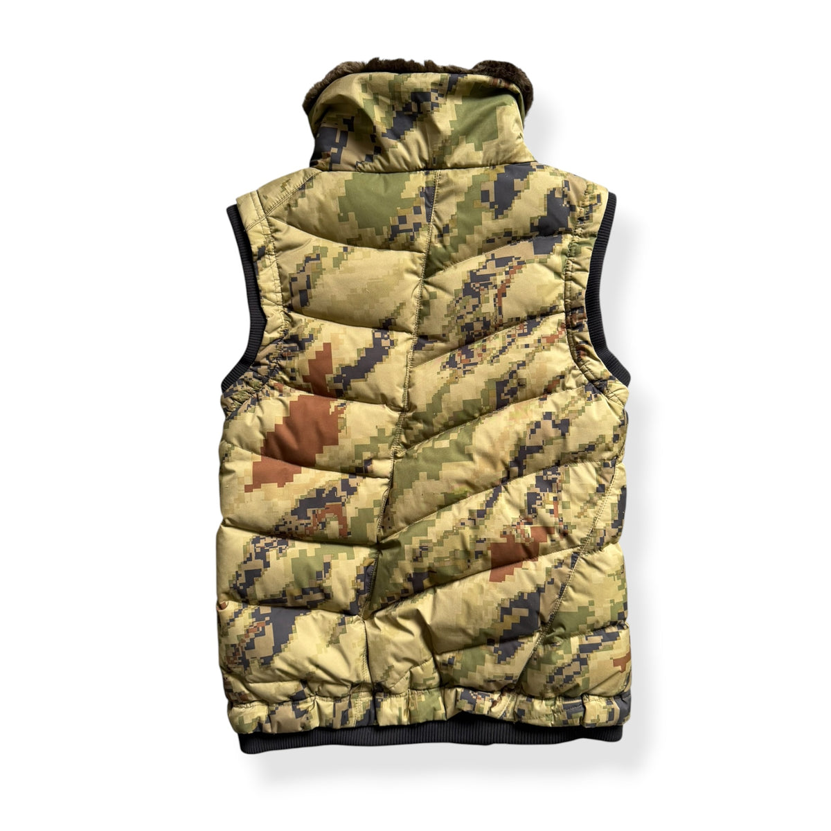 2000's Maharishi Digi Camo Asymmetric Zip Gilet (S)
