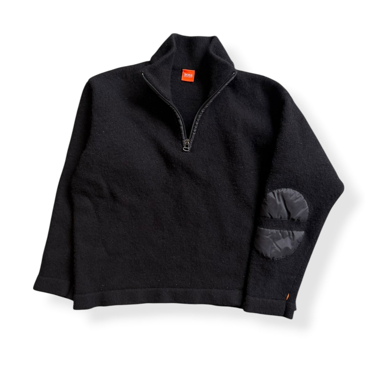 2000's Hugo Boss 'Orange' Padded Elbow 1/4 Zip (S)