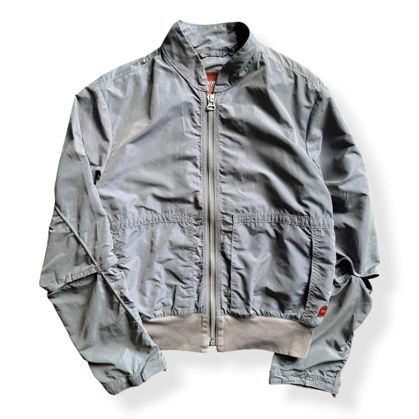2000's Hugo Boss 'Orange' Iridescent Nylon Bomber (M)