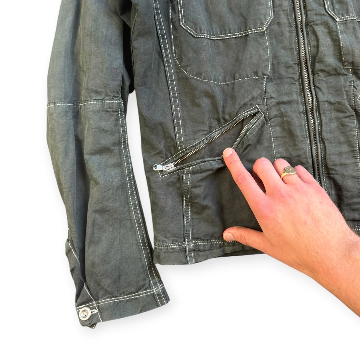 SS2007 CP Company Contrast Stitch Jacket (M)