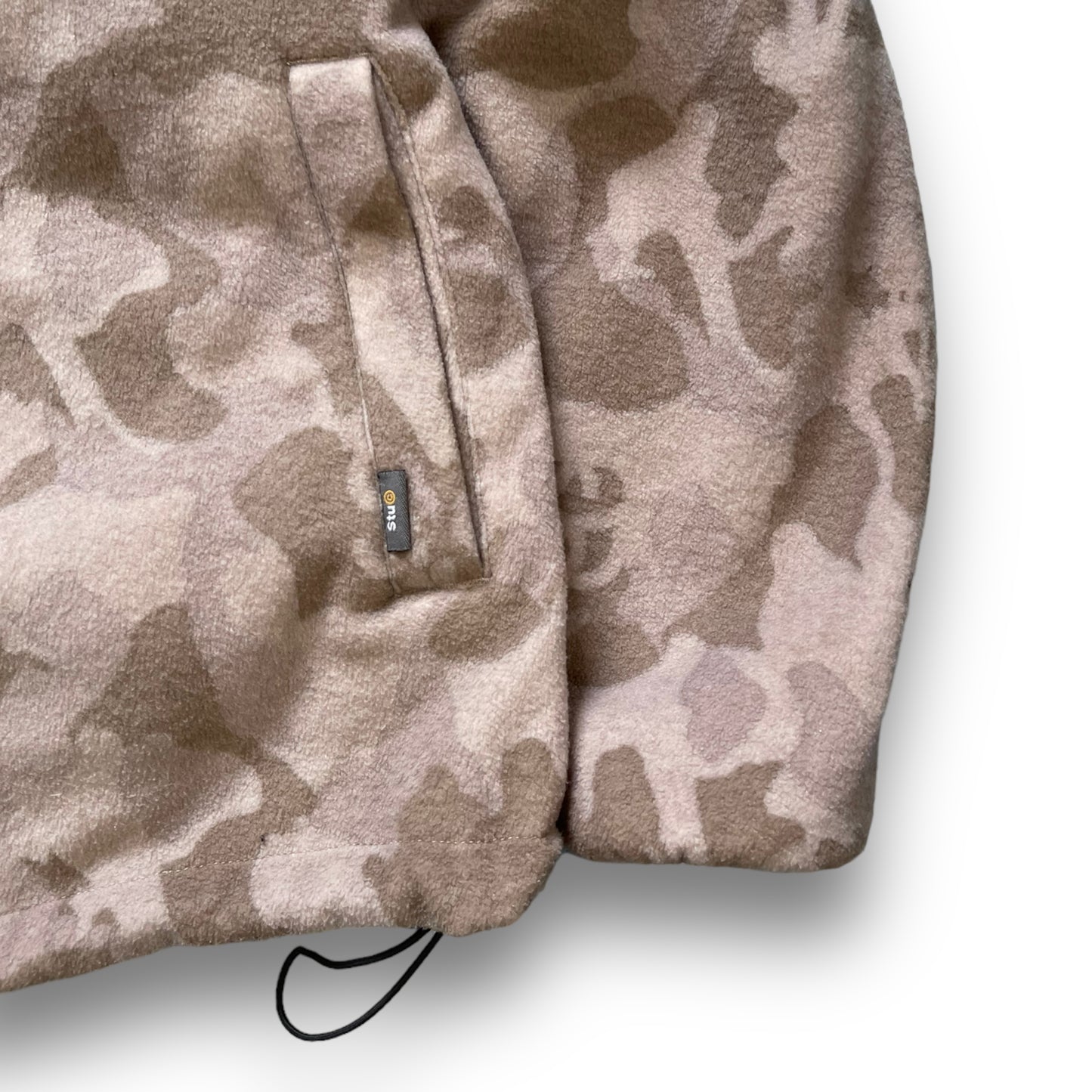 90's Stussy Reversible Camo Fleece Jacket (M)