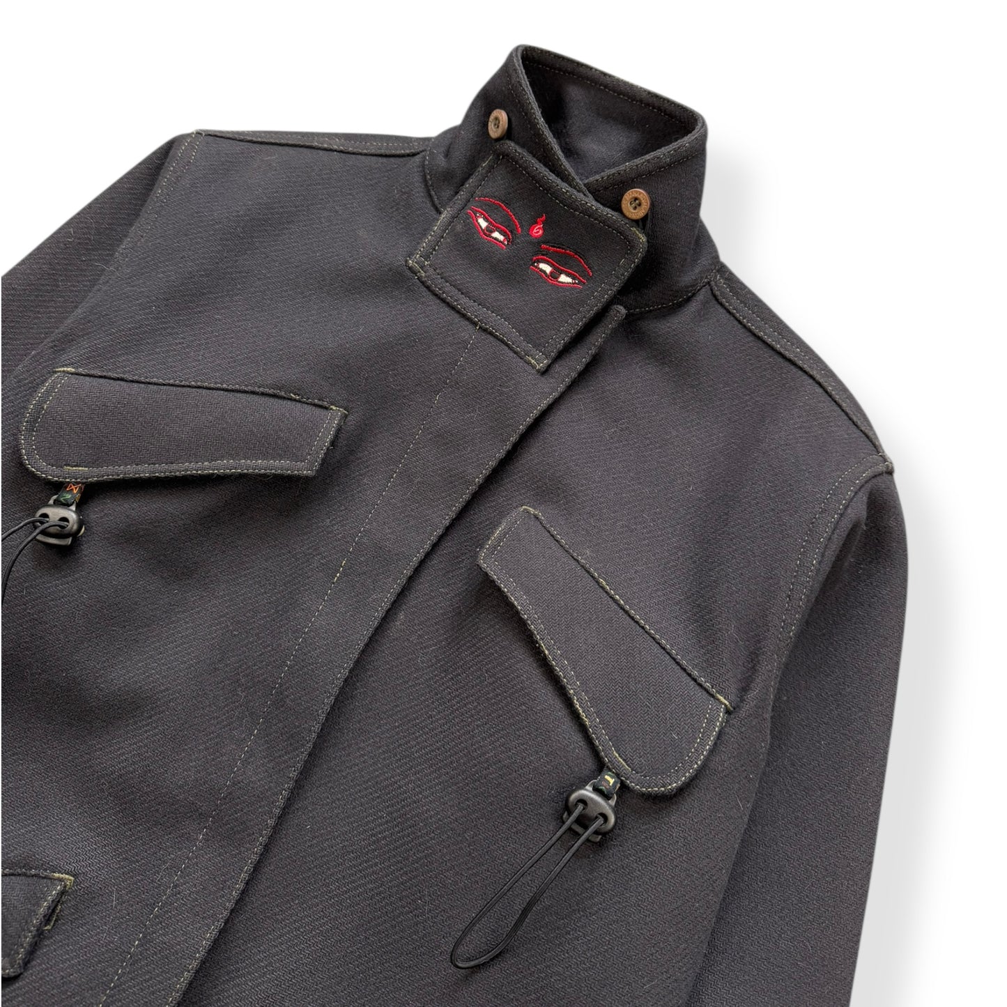 AW99/00 Maharishi Shower Repellent Asymmetric Jacket (S)