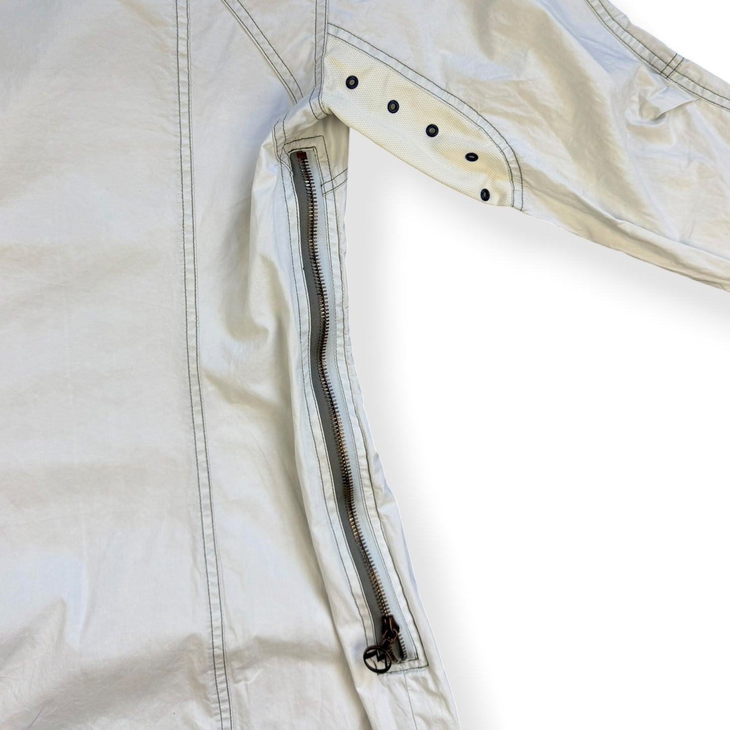 2000's Maharishi Asymmetric Zip Contrast Stitch Dress (L)
