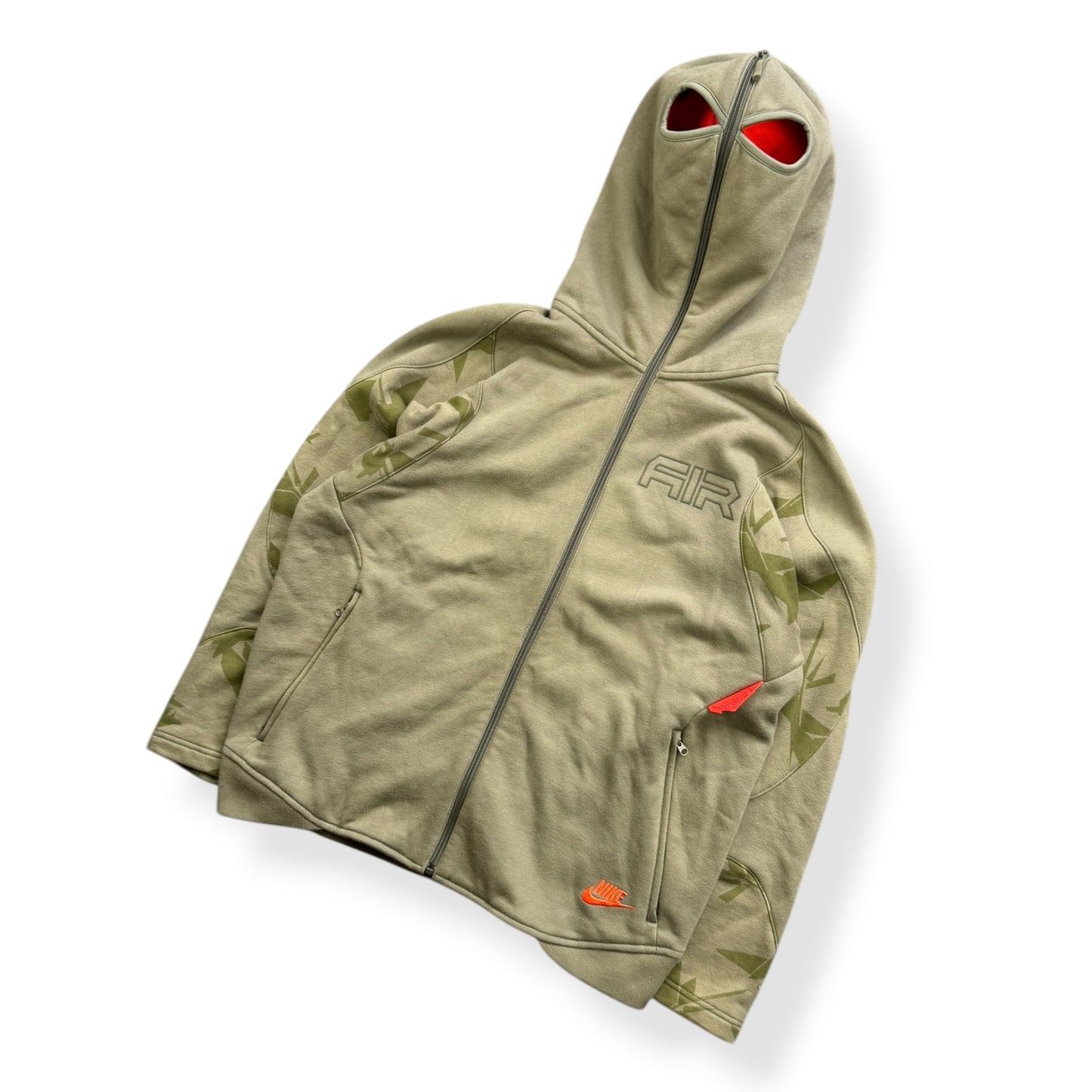 2000's Nike Air Max Full Zip Face Mask Hoodie (M)