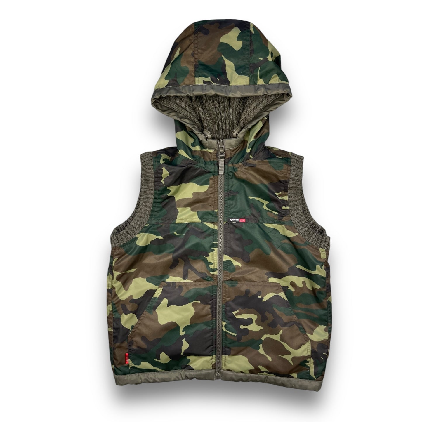 Schott NYC Reversible Hooded Gilet (S)