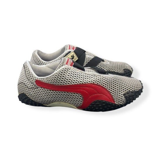 2000's Puma Mostro Mesh Silver/Red/Black (UK8)