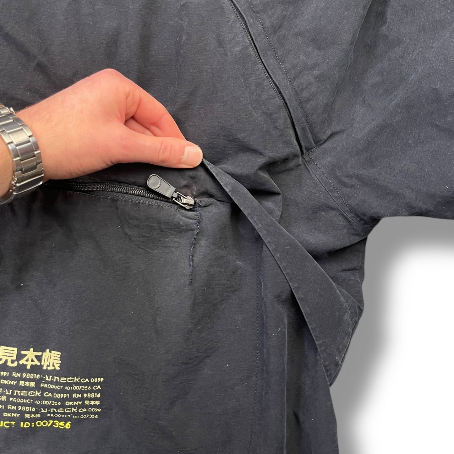 2000's DKNY Integrated Backpack Jacket (M)