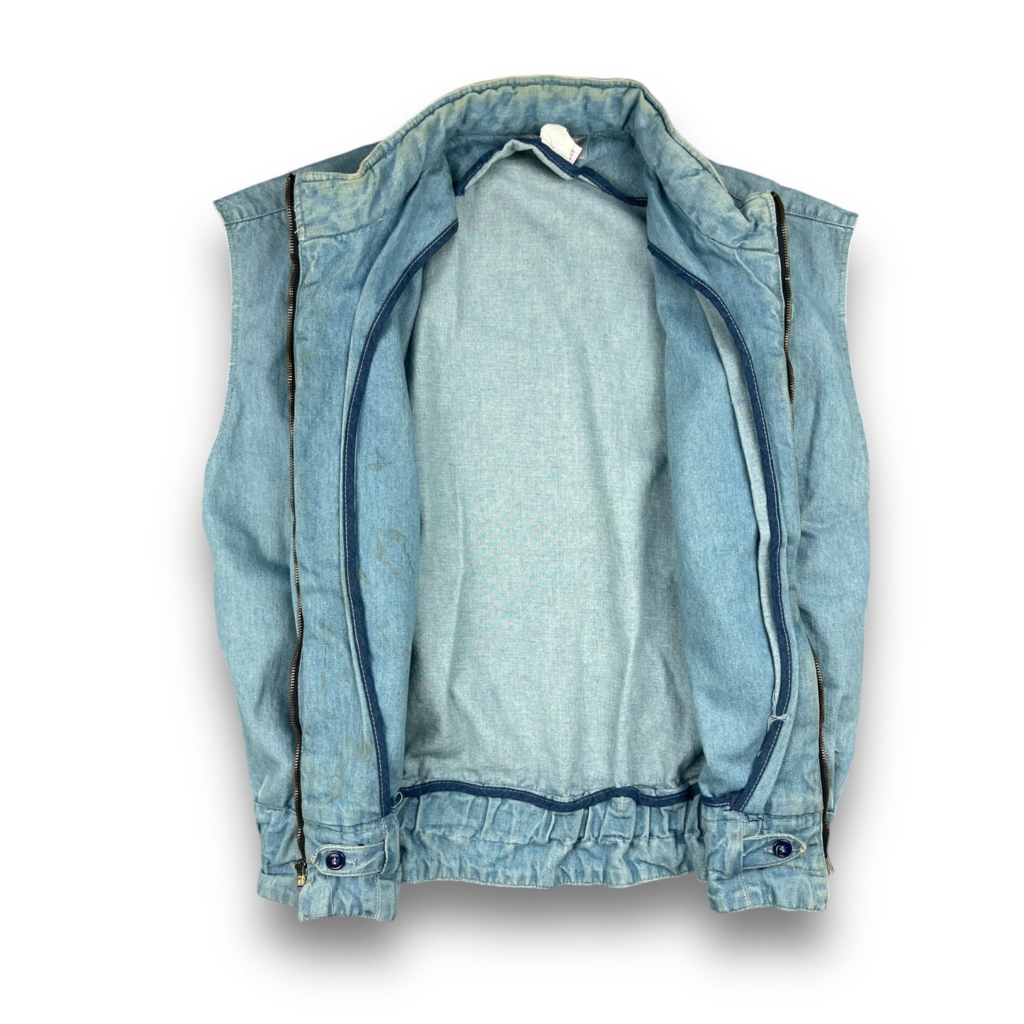 80's Marithe Francois Girbaud Denim Life Preserver Vest (L)