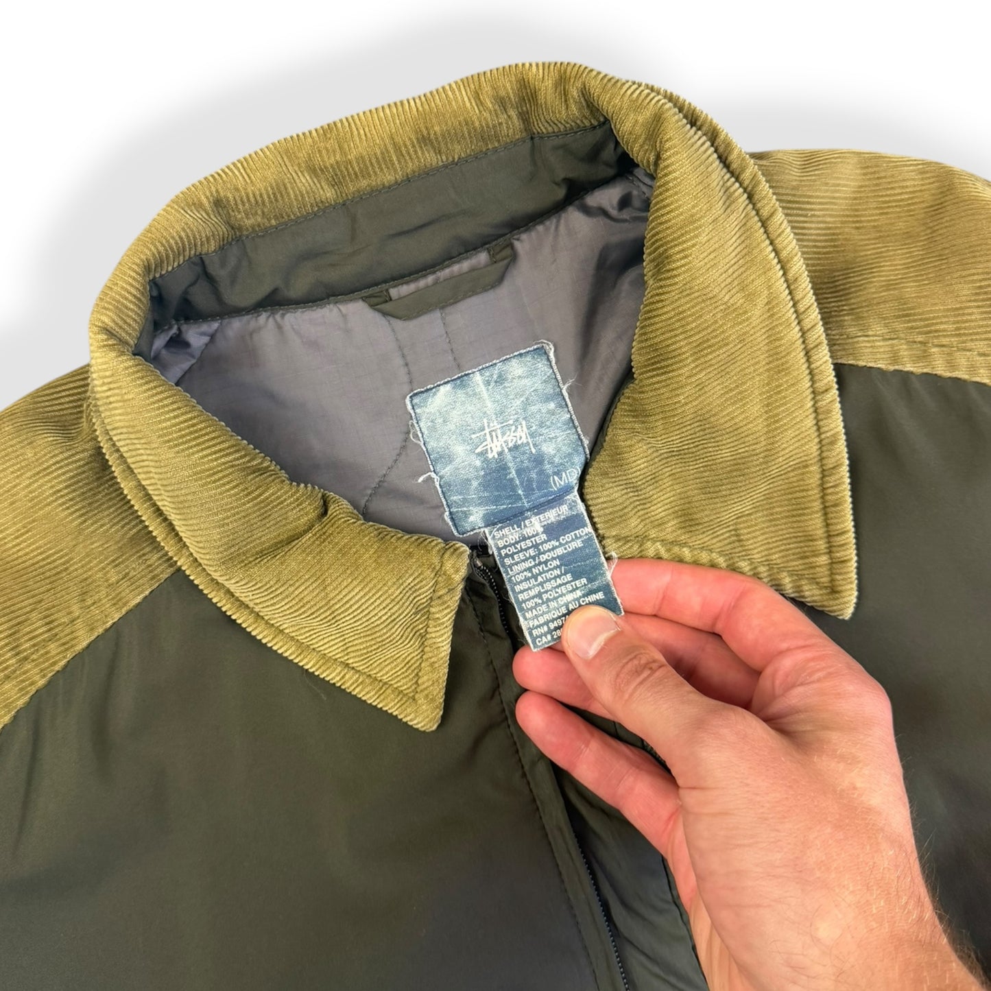 2000's Stussy Corduroy/Nylon Panelled Jacket (M)