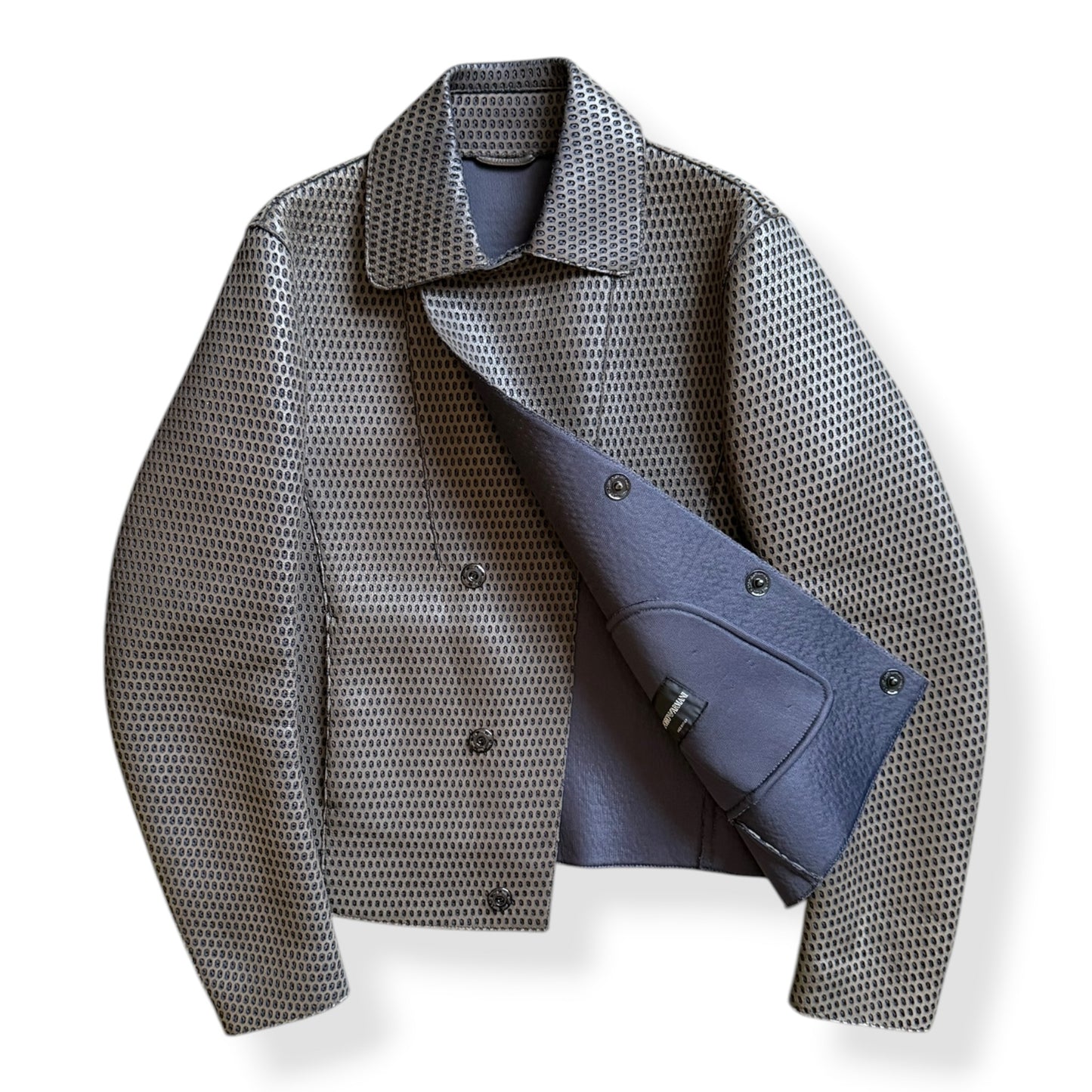 FW2013 Emporio Armani Perforated Leather Jacket (M)