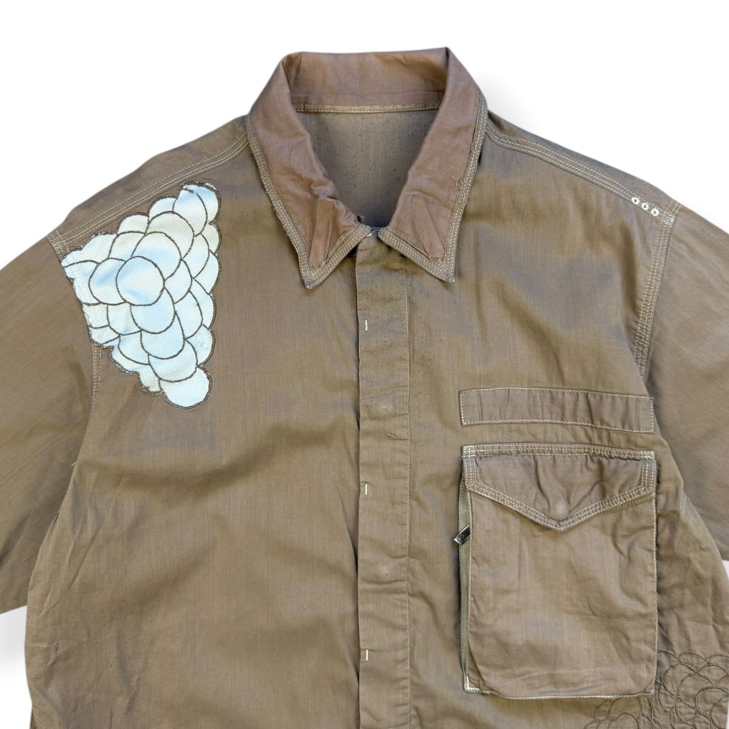 2000's Maharishi Geometric Pattern Shirt (S)