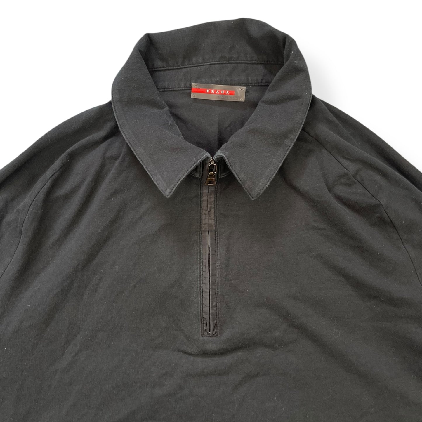2000's Prada Sport Stash Pocket Long Sleeve Polo (L)