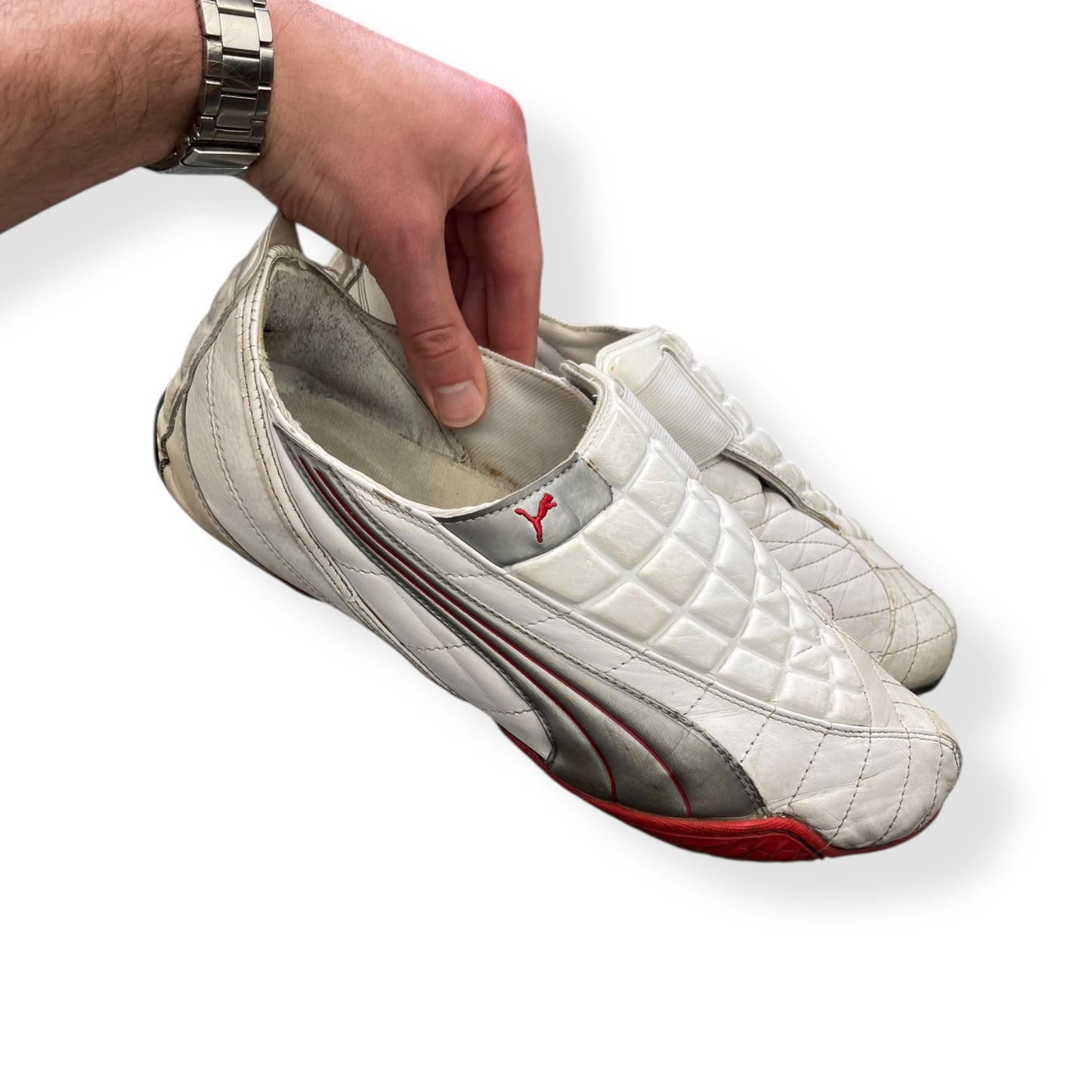 2005 Puma Uke Leather White/Silver (UK10)