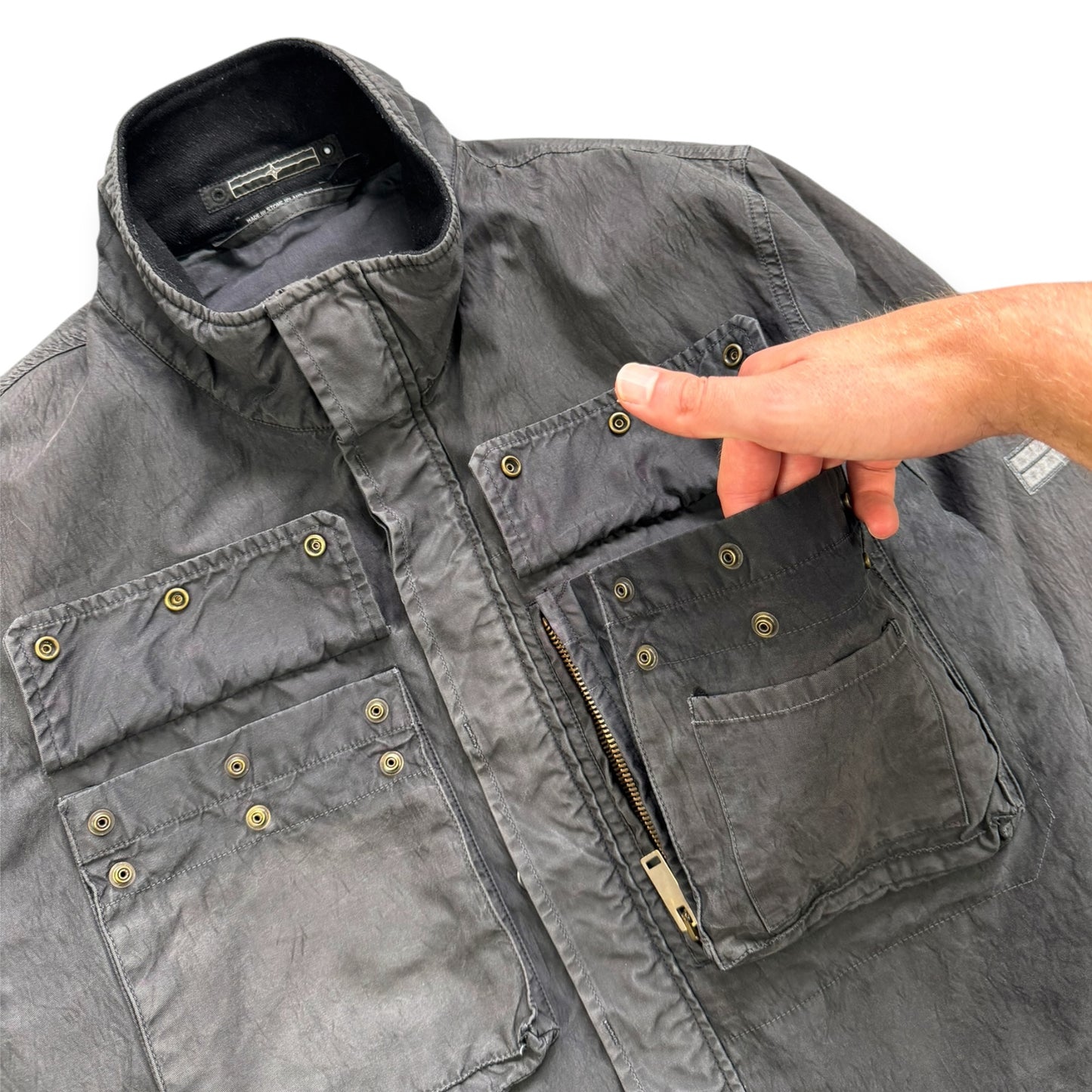 FW2007 Stone Island Denims Cargo Pocket Jacket (L)