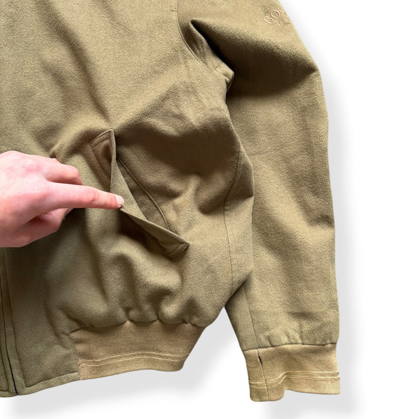 1990's Hugo Boss Loro Piana Cashmere Bomber (L)