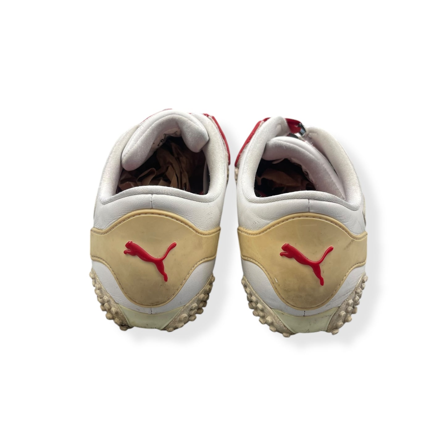 2000's Puma Mostro Leather Fade White/Red (UK10)
