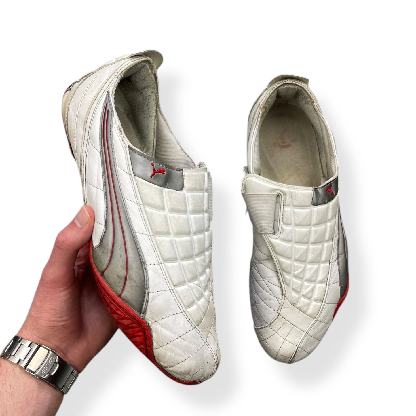 2005 Puma Uke Leather White/Silver (UK10)