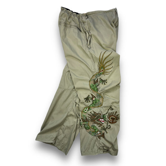 2002 Maharishi Embroidered Dragon Snopants (L)