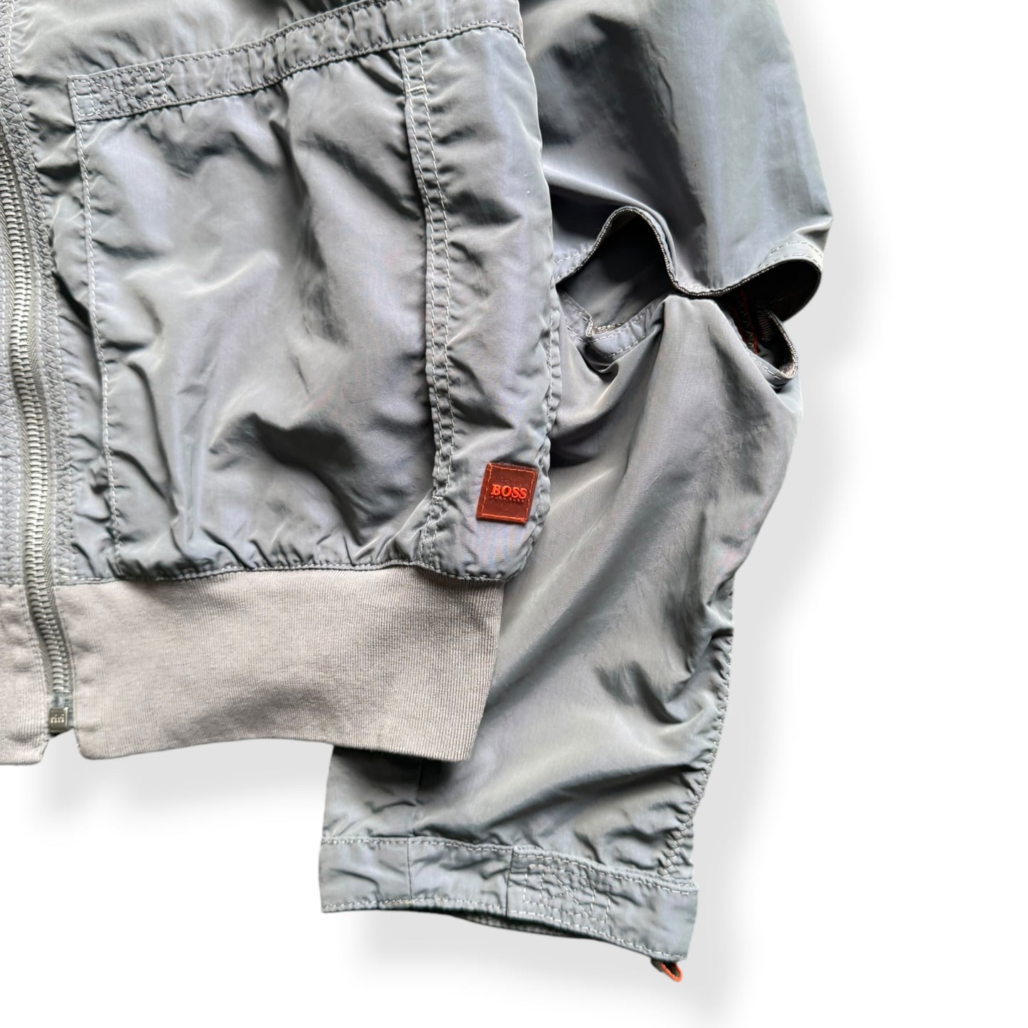 2000's Hugo Boss 'Orange' Iridescent Nylon Bomber (M)