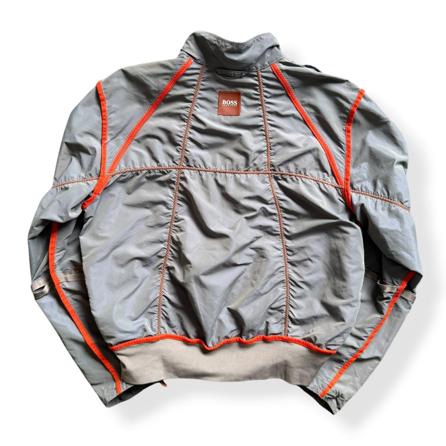 2000's Hugo Boss 'Orange' Iridescent Nylon Bomber (M)