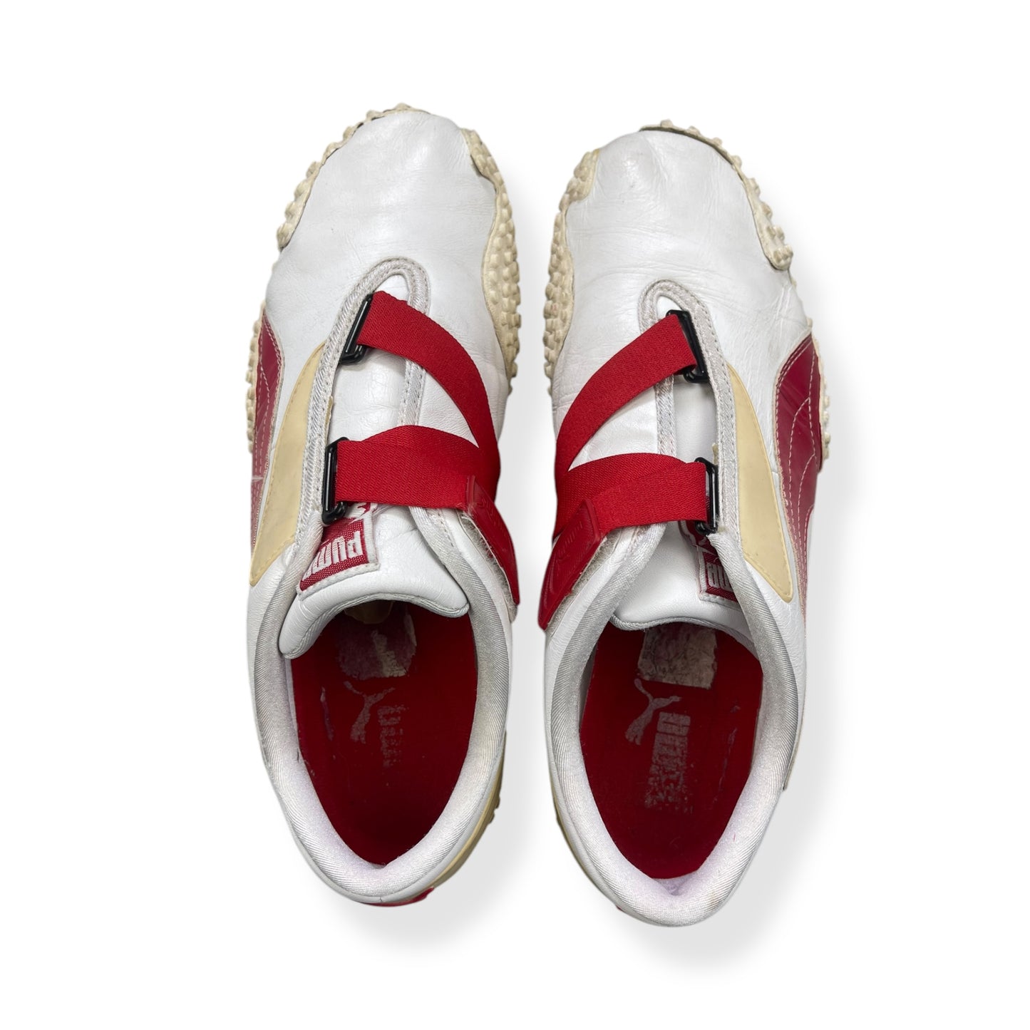 2000's Puma Mostro Leather Fade White/Red (UK10)
