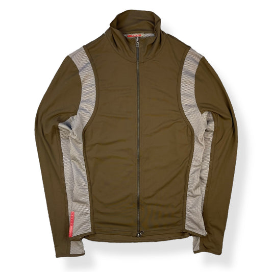 2000's Prada Sport Mesh Panelled Track Jacket (L)