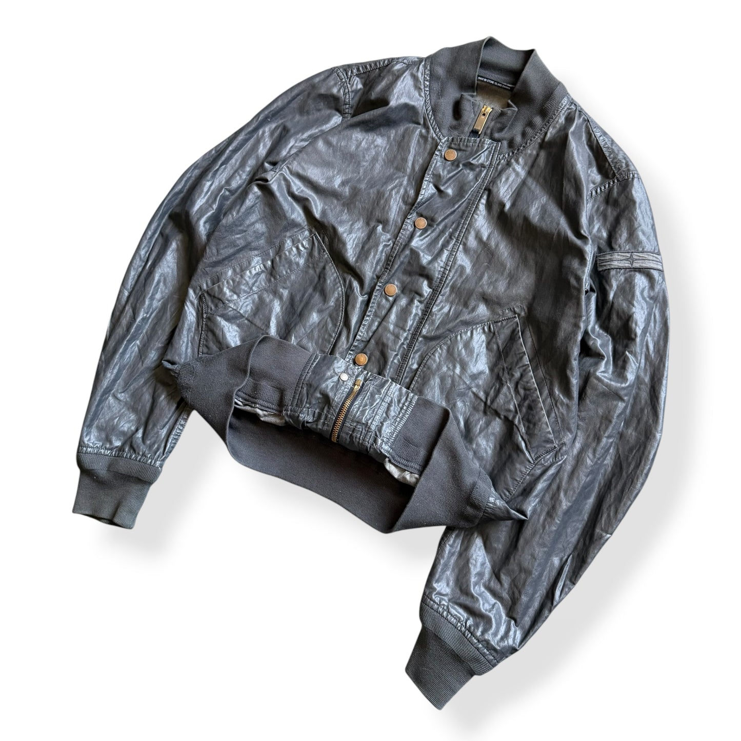 SS2008 Stone Island Denims Waxed Bomber Jacket (M)