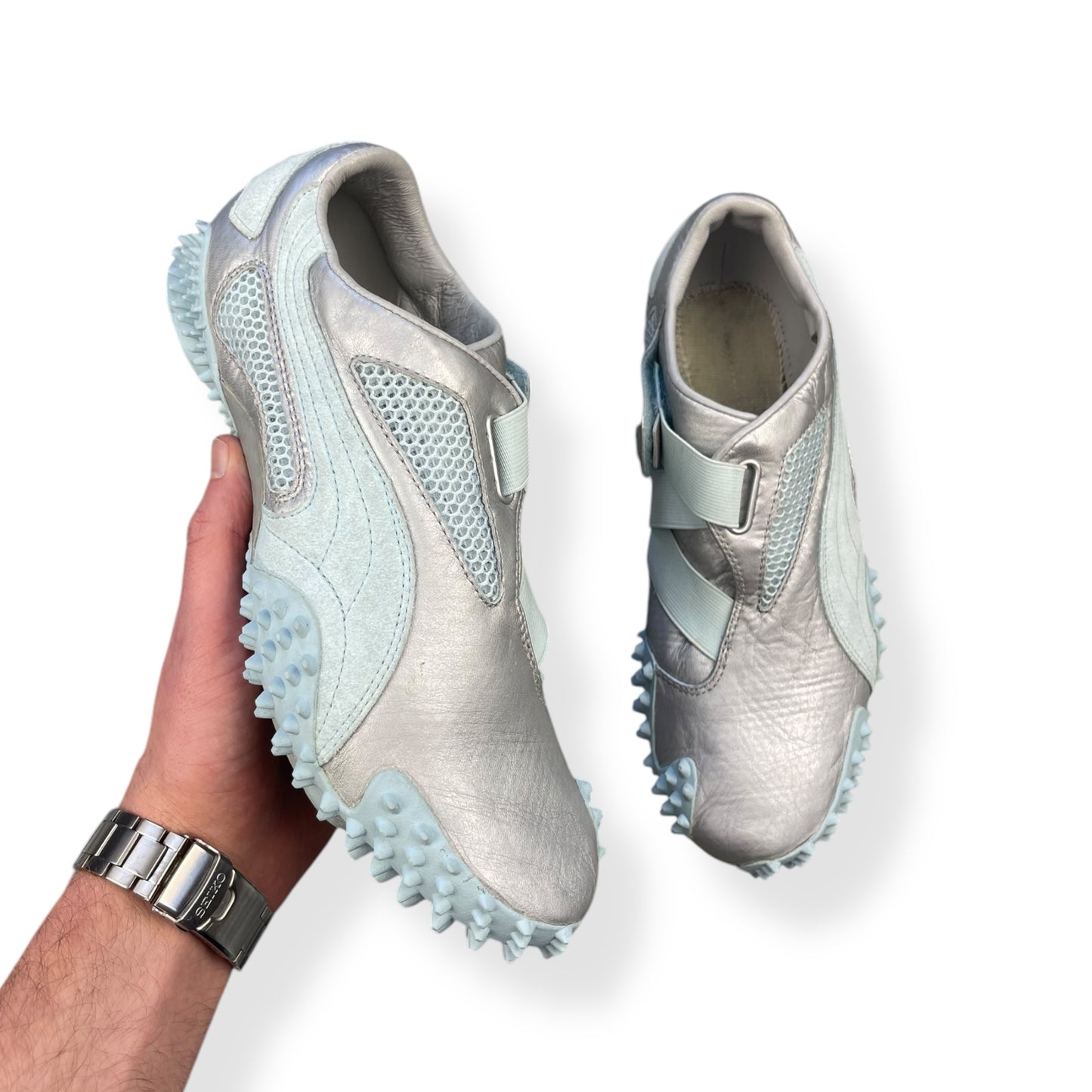 2005 Puma UR Mostro Silver Starlight Blue/Metallic Gold (UK8)